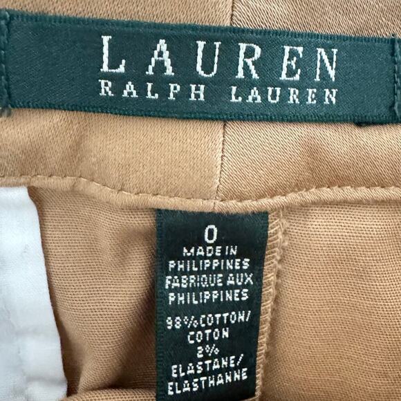 Lauren Ralph Lauren Womens Skirt Size 0 Beige Khaki Equestrian Classic Old Money - Picture 2 of 12